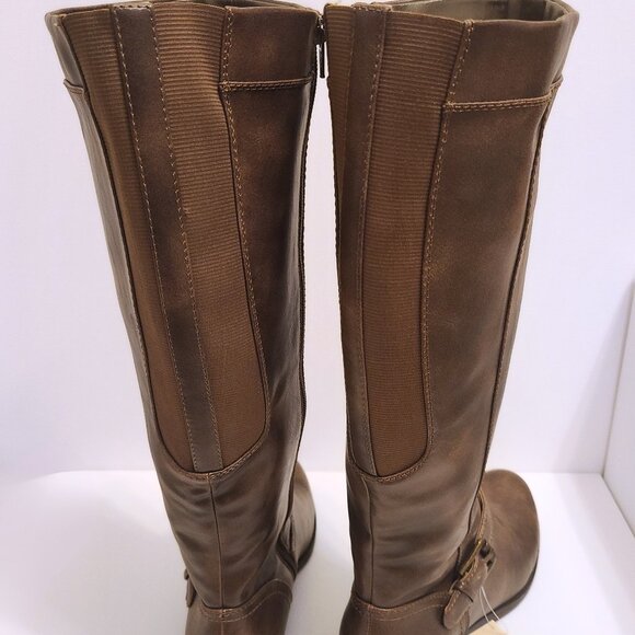 Kim Rogers Brown Knee-High Riding Boots 8.5M – Memory Foam Insole, Buckle Detail - Picture 5 of 11